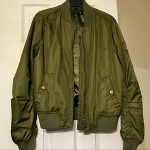 Army Green Bomber Jacket